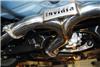 Load image into Gallery viewer, Invidia 15+ Subaru WRX/STI 4Dr Q300 Twin Outlet Rolled Titanium Burnt Quad Tip Cat-Back Exhaust