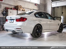 Load image into Gallery viewer, AWE Tuning BMW F8X M3/M4 Non-Resonated Track Edition Exhaust - Chrome Silver Tips (102mm)