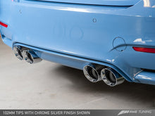 Load image into Gallery viewer, AWE Tuning BMW F8X M3/M4 Non-Resonated Track Edition Exhaust - Chrome Silver Tips (102mm)