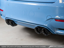 Load image into Gallery viewer, AWE Tuning BMW F8X M3/M4 Non-Resonated Track Edition Exhaust - Diamond Black Tips (102mm)